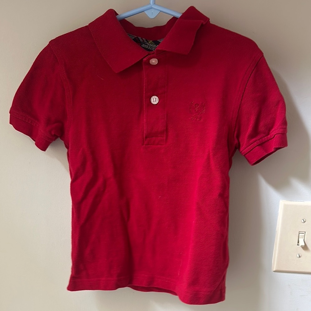 Classic Red Polo Shirt for Kids